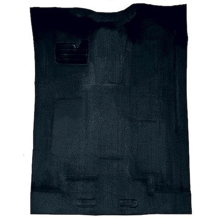 T1204666 1988-02 Chevrolet/GMC Truck; Extra Cab; w/o Rear AC; Carpet Set; Complete; Molded; Standard Backing; Cutpile; Dark Blue