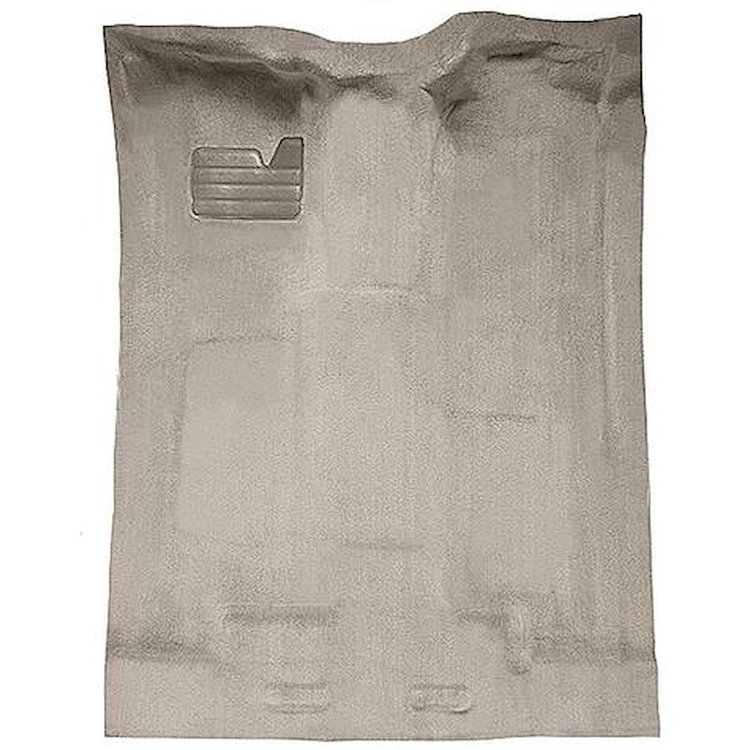 T1204668 1988-02 Chevrolet/GMC Truck; Extra Cab; w/o Rear AC; Carpet Set; Complete; Molded; Standard Backing; Cutpile; Silver
