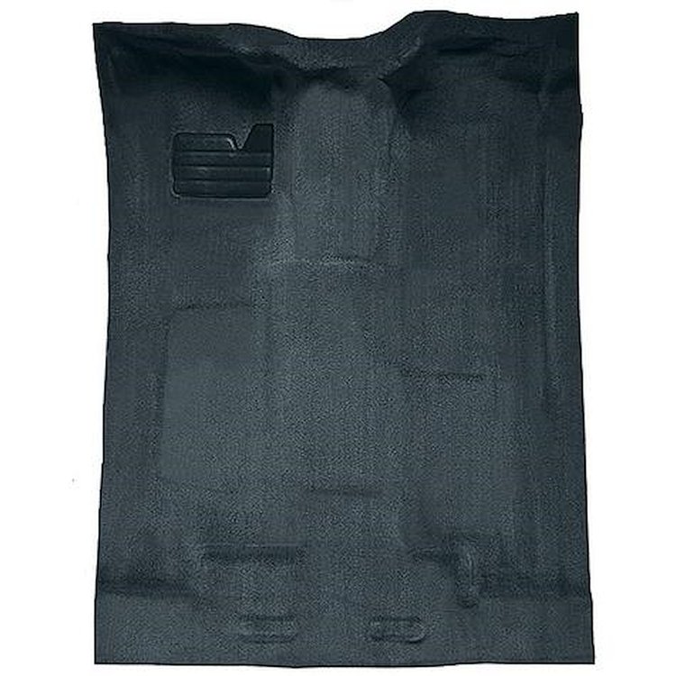 T1204676 1988-02 Chevrolet/GMC Truck; Extra Cab; w/o Rear AC; Carpet Set; Complete; Molded; Standard Backing; Cutpile; Blue