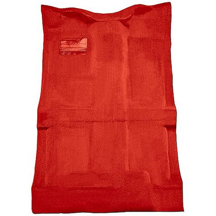T1205602 1992-02 Chevrolet/GMC Crew Cab Truck; Carpet Set; Complete; Molded; Standard Backing; Cutpile; Red