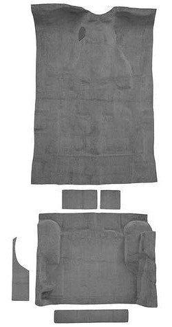 T1207047 1995-05 Blazer/Jimmy; Mid-Size/4-Door; Carpet Kit; Passenger and Cargo Area; Molded; Cut Pile; Standard Backing; Dark G