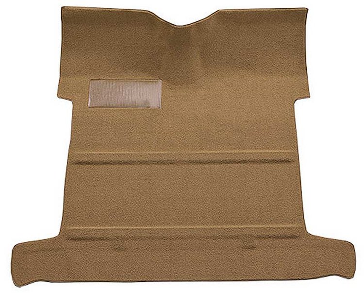 T1207417 1955-59 GM Pickup; Reg Cab; Molded Carpet Kit; Loop; w/o Holes; Auto/3-Speed; Low Hump; 2WD; Medium Saddle