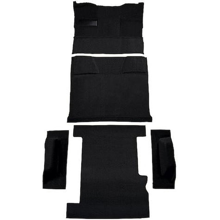 T1210201 1981-91 Chevrolet, GMC Suburban; 4-Door; Molded Carpet Kit; Cut Pile; Standard Backing; Column Shift; Automatic; Low Hu
