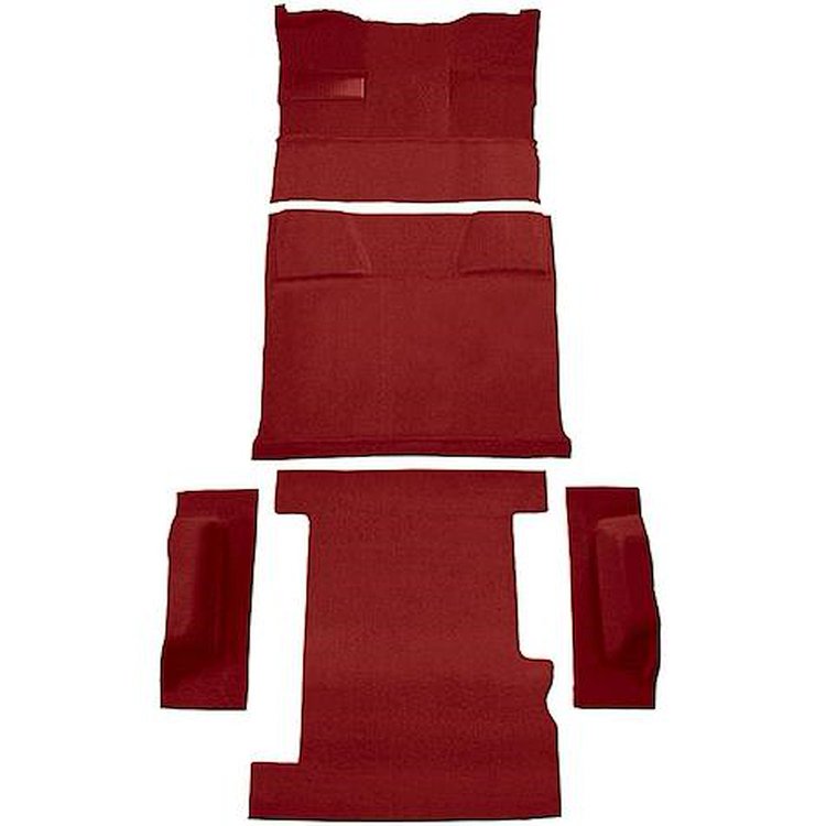 T1210221 1981-91 Chevrolet, GMC Suburban; 4-Door; Molded Carpet Kit; Cut Pile; Standard Backing; Column Shift; Automatic; Low Hu