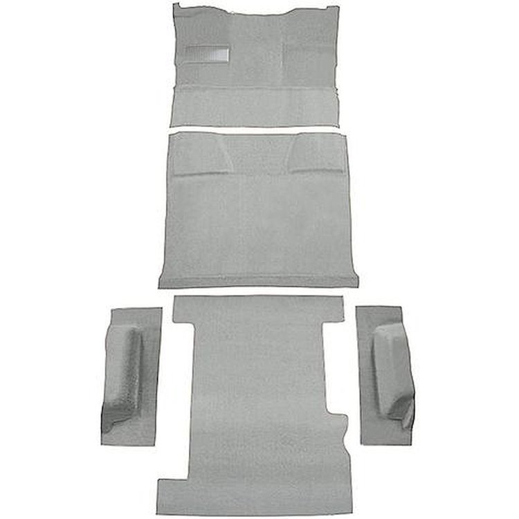 T1210223 1981-91 Chevrolet, GMC Suburban; 4-Door; Molded Carpet Kit; Cut Pile; Standard Backing; Column Shift; Automatic; Low Hu