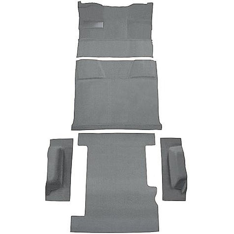 T1210225 1981-91 Chevrolet, GMC Suburban; 4-Door; Molded Carpet Kit; Cut Pile; Standard Backing; Column Shift; Automatic; Low Hu