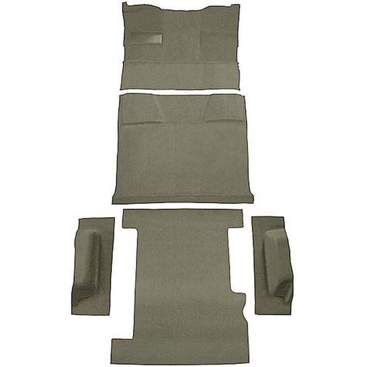 T1210244 1981-91 Chevrolet, GMC Suburban; 4-Door; Molded Carpet Kit; Cut Pile; Standard Backing; Column Shift; Automatic; Low Hu