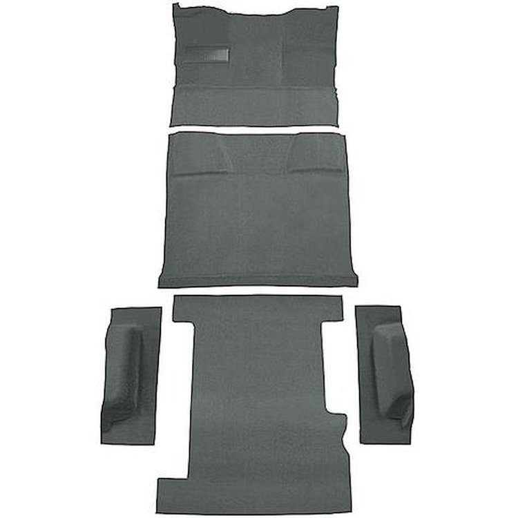 T1210256 1981-91 Chevrolet, GMC Suburban; 4-Door; Molded Carpet Kit; Cut Pile; Standard Backing; Column Shift; Automatic; Low Hu