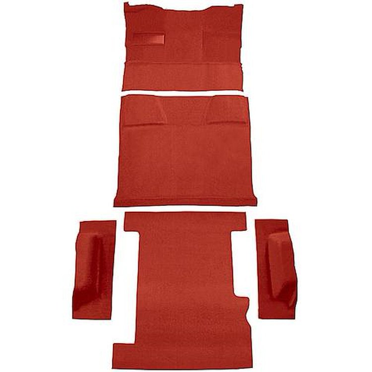 T1210258 1981-91 Chevrolet, GMC Suburban; 4-Door; Molded Carpet Kit; Cut Pile; Standard Backing; Column Shift; Automatic; Low Hu