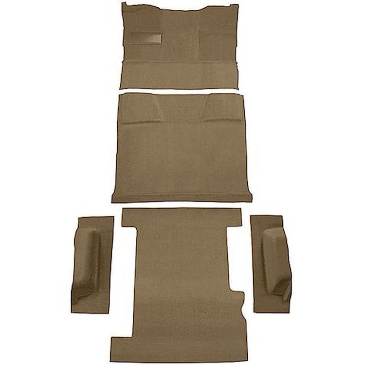 T1210259 1981-91 Chevrolet, GMC Suburban; 4-Door; Molded Carpet Kit; Cut Pile; Standard Backing; Column Shift; Automatic; Low Hu