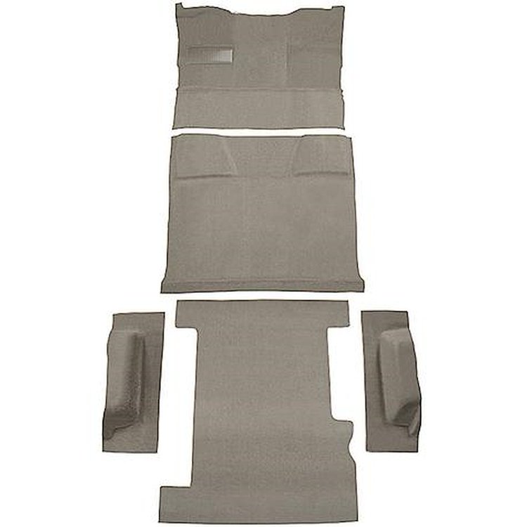 T1210267 1981-91 Chevrolet, GMC Suburban; 4-Door; Molded Carpet Kit; Cut Pile; Standard Backing; Column Shift; Automatic; Low Hu