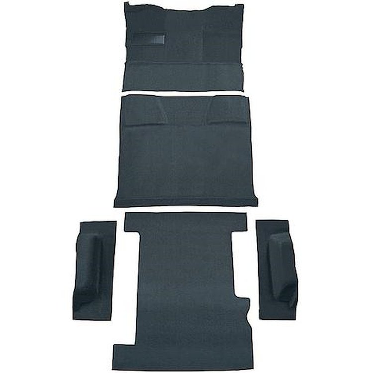 T1210276 1981-91 Chevrolet, GMC Suburban; 4-Door; Molded Carpet Kit; Cut Pile; Standard Backing; Column Shift; Automatic; Low Hu
