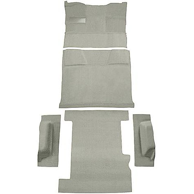 T1210292 1981-91 Chevrolet, GMC Suburban; 4-Door; Molded Carpet Kit; Cut Pile; Standard Backing; Column Shift; Automatic; Low Hu