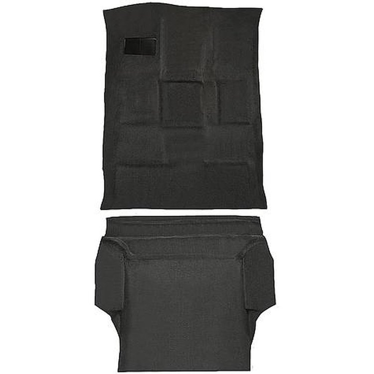 T1225896 2000-06 Tahoe/Yukon; Full-Size/4-Door; Carpet Kit; Passenger and Cargo Area; Molded; Standard Backing; Cutpile; Ebony