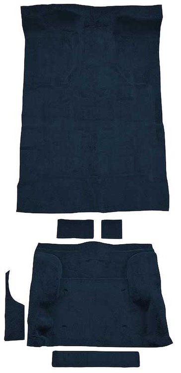 T1244612 1995-05 Blazer/Jimmy; Mid-Size/2-Door; Carpet Kit; Complete; Molded; Standard Backing; Cutpile; Dark Blue