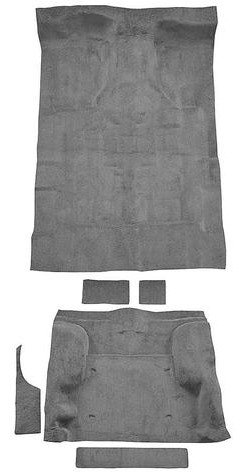 T1244625 1995-05 Blazer/Jimmy; Mid-Size/2-Door; Carpet Kit; Complete; Molded; Standard Backing; Cutpile; Medium Gray
