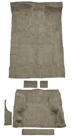 T1244627 1995-05 Blazer/Jimmy; Mid-Size/2-Door; Carpet Kit; Complete; Molded; Standard Backing; Cutpile; Gray