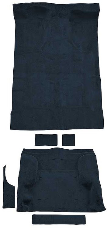 T1244666 1995-05 Blazer/Jimmy; Mid-Size/2-Door; Carpet Kit; Complete; Molded; Standard Backing; Cutpile; Dark Blue