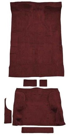T1244675 1995-05 Blazer/Jimmy; Mid-Size/2-Door; Carpet Kit; Complete; Molded; Standard Backing; Cutpile; Claret / Oxblood