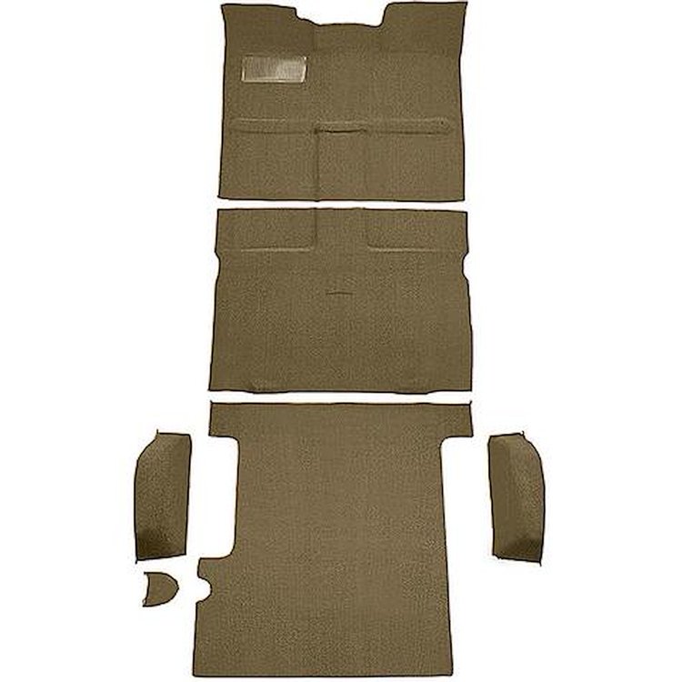 T1271705 1967-72 Chevrolet, GMC Suburban; 3-Door; Molded Carpet Kit; Loop; Standard Backing; Floor Shift; TH400; 4WD; Gold