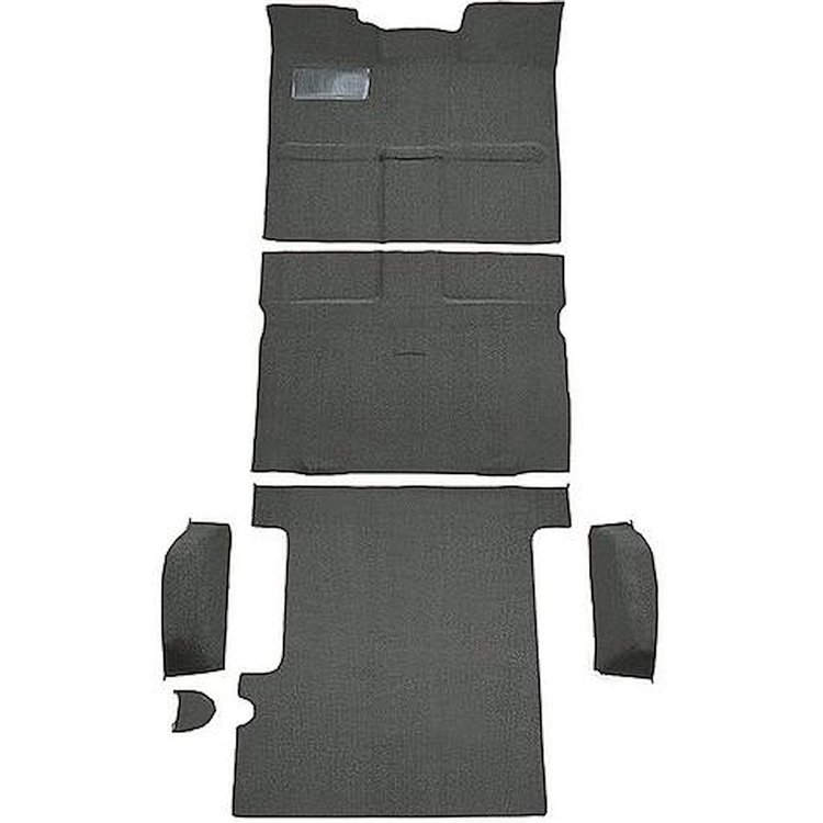 T1271735 1967-72 Chevrolet, GMC Suburban; 3-Door; Molded Carpet Kit; Loop; Standard Backing; Floor Shift; TH400; 4WD; Gunmetal G