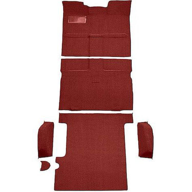 T1271902 1967-72 Chevrolet, GMC Suburban; 3-Door; Molded Carpet Kit; Loop; Standard Backing; Column Shift; Automatic or 3-Speed 