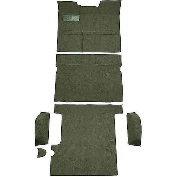 T1271914 1967-72 Chevrolet, GMC Suburban; 3-Door; Molded Carpet Kit; Loop; Standard Backing; Column Shift; Automatic or 3-Speed