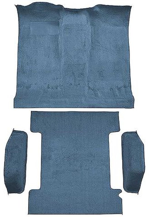 T1272103 1974-77 K5 Blazer/Jimmy; 2-Door; Molded Carpet Kit; Cut Pile; Standard Backing; Column & Floor Shift; Automatic or Manu