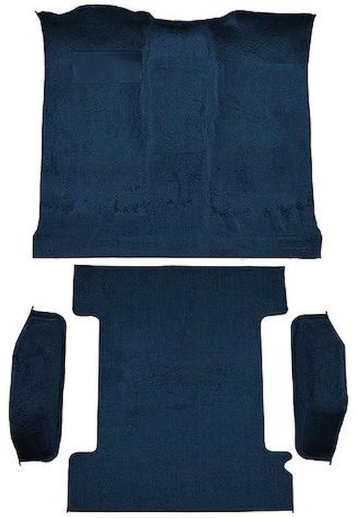 T1272112 1974-77 K5 Blazer/Jimmy; 2-Door; Molded Carpet Kit; Cut Pile; Standard Backing; Column & Floor Shift; Automatic or Manu