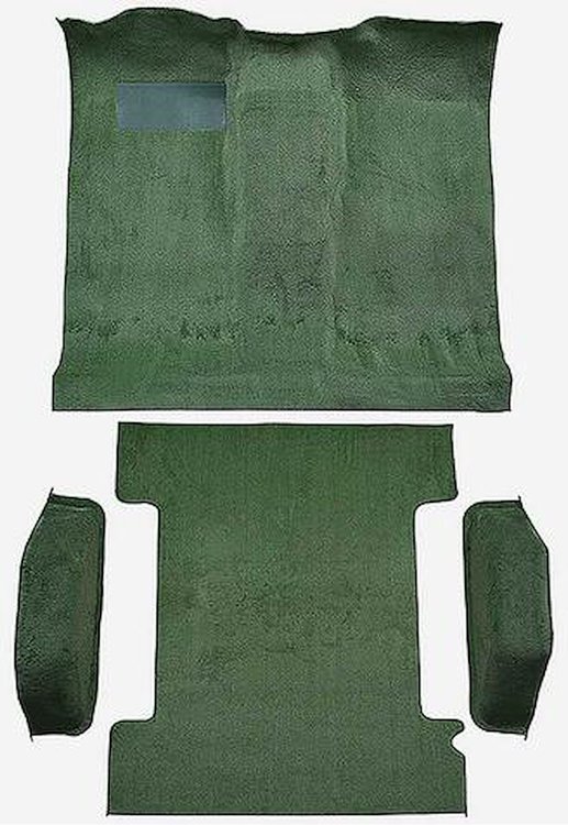 T1272148 1974-77 K5 Blazer/Jimmy; 2-Door; Molded Carpet Kit; Cut Pile; Standard Backing; Column & Floor Shift; Automatic or Manu