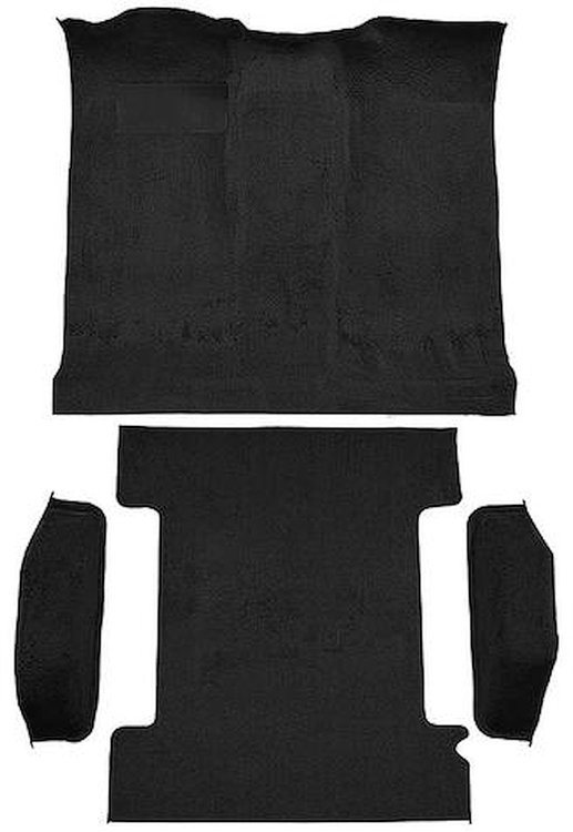 T1272157 1974-77 K5 Blazer/Jimmy; 2-Door; Molded Carpet Kit; Cut Pile; Standard Backing; Column & Floor Shift; Automatic or Manu
