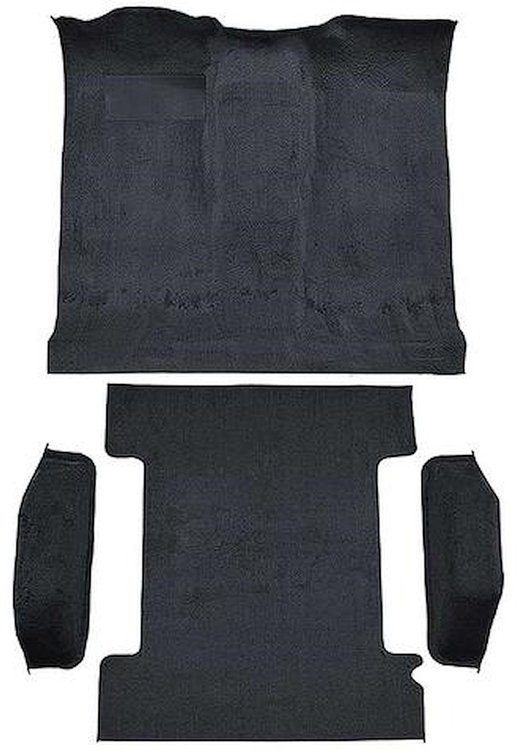 T1272176 1974-77 K5 Blazer/Jimmy; 2-Door; Molded Carpet Kit; Cut Pile; Standard Backing; Column & Floor Shift; Automatic or Manu