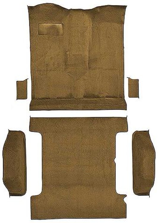 T1272518 1978-80 K5 Blazer/Jimmy; 2-Door; Molded Carpet Kit; Cut Pile; Standard Backing; Column & Floor Shift; Automatic or Manu