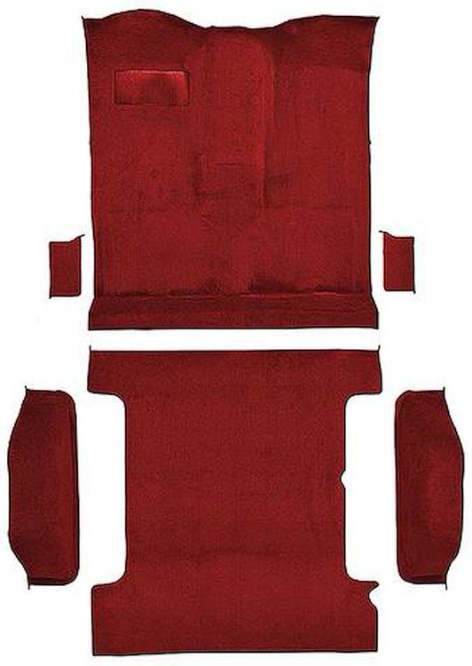 T1272521 1978-80 K5 Blazer/Jimmy; 2-Door; Molded Carpet Kit; Cut Pile; Standard Backing; Column & Floor Shift; Automatic or Manu