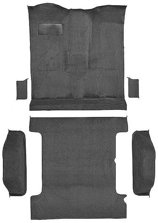 T1272547 1978-80 K5 Blazer/Jimmy; 2-Door; Molded Carpet Kit; Cut Pile; Standard Backing; Column & Floor Shift; Automatic or Manu