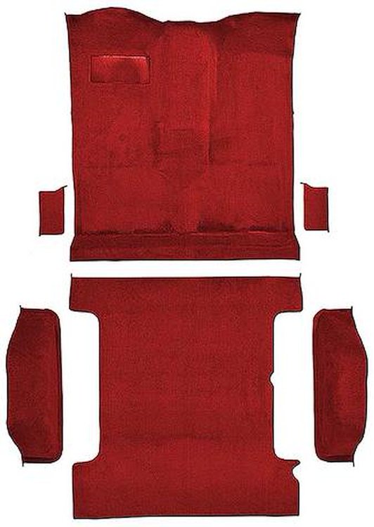 T1272554 1978-80 K5 Blazer/Jimmy; 2-Door; Molded Carpet Kit; Cut Pile; Standard Backing; Column & Floor Shift; Automatic or Manu