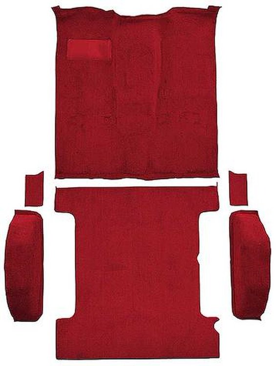 T1272721 1981-91 K5 Blazer/Jimmy; 2-Door; Molded Carpet Kit; Cut Pile; Standard Backing; Column & Floor Shift; Automatic or Manu