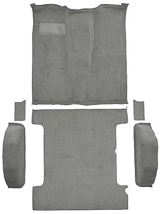 T1272725 1981-91 K5 Blazer/Jimmy; 2-Door; Molded Carpet Kit; Cut Pile; Standard Backing; Column & Floor Shift; Automatic or Manu