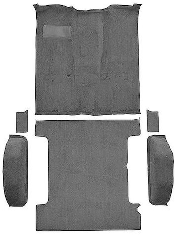 T1272756 1981-91 K5 Blazer/Jimmy; 2-Door; Molded Carpet Kit; Cut Pile; Standard Backing; Column & Floor Shift; Automatic or Manu