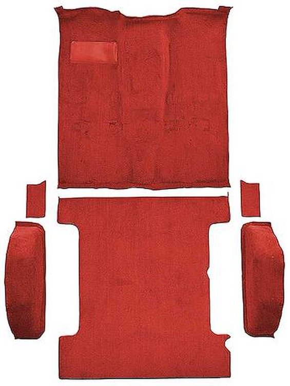 T1272758 1981-91 K5 Blazer/Jimmy; 2-Door; Molded Carpet Kit; Cut Pile; Standard Backing; Column & Floor Shift; Automatic or Manu