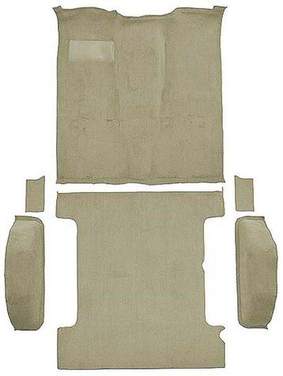 T1272767 1981-91 K5 Blazer/Jimmy; 2-Door; Molded Carpet Kit; Cut Pile; Standard Backing; Column & Floor Shift; Automatic or Manu