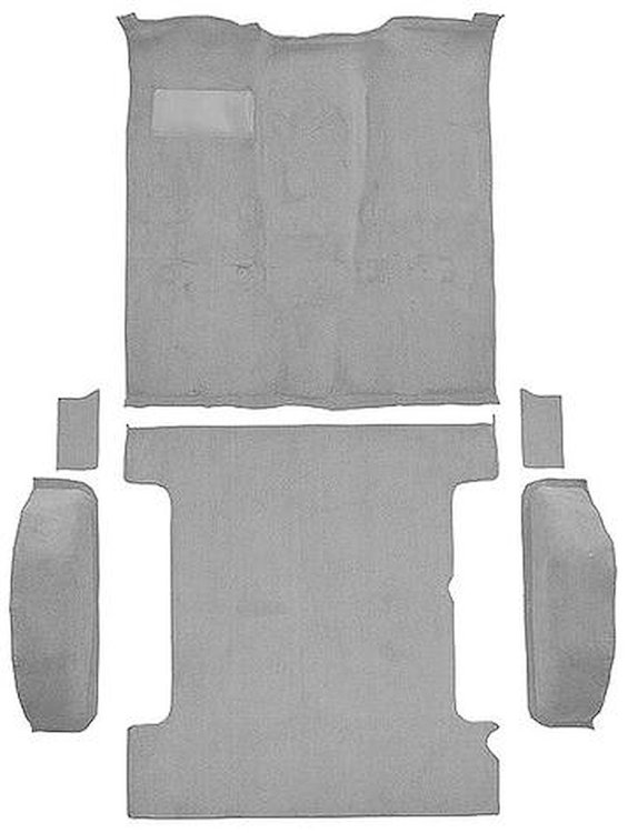 T1272768 1981-91 K5 Blazer/Jimmy; 2-Door; Molded Carpet Kit; Cut Pile; Standard Backing; Column & Floor Shift; Automatic or Manu