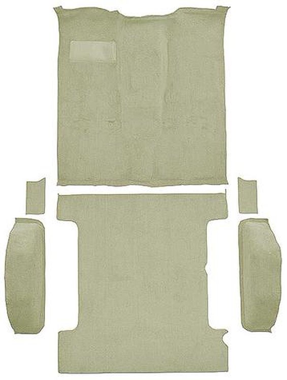 T1272774 1981-91 K5 Blazer/Jimmy; 2-Door; Molded Carpet Kit; Cut Pile; Standard Backing; Column & Floor Shift; Automatic or Manu