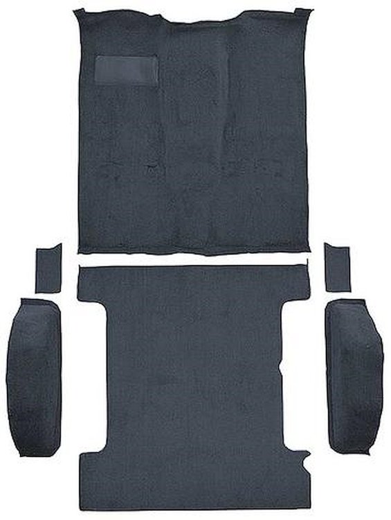 T1272776 1981-91 K5 Blazer/Jimmy; 2-Door; Molded Carpet Kit; Cut Pile; Standard Backing; Column & Floor Shift; Automatic or Manu