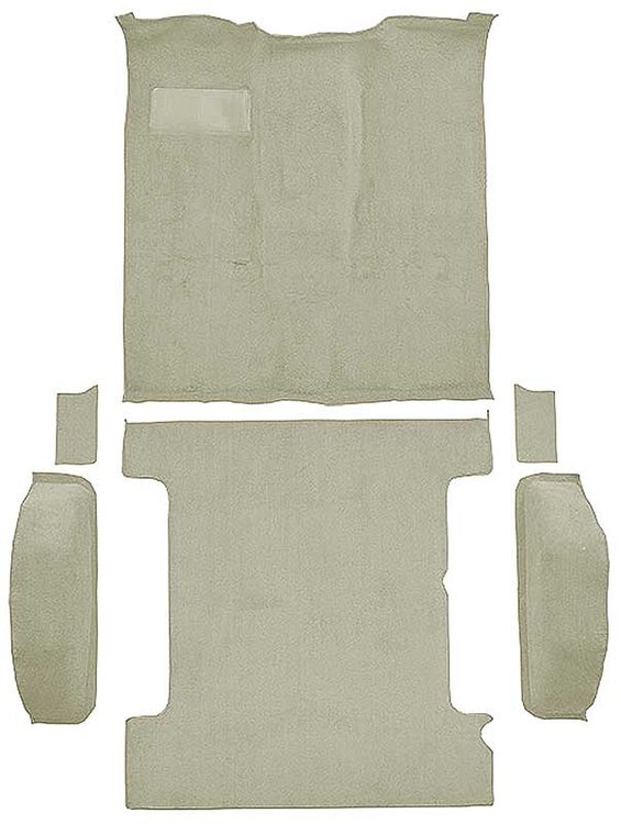 T1272792 1981-91 K5 Blazer/Jimmy; 2-Door; Molded Carpet Kit; Cut Pile; Standard Backing; Column & Floor Shift; Automatic or Manu