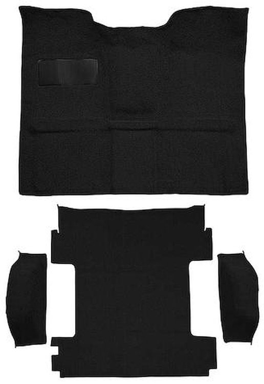 T1272901 1969-72 Blazer/Jimmy Except CST; 2-Door; Molded Carpet Kit; Loop; Standard Backing; Floor Shift; 4-Speed; High Hump; 4W