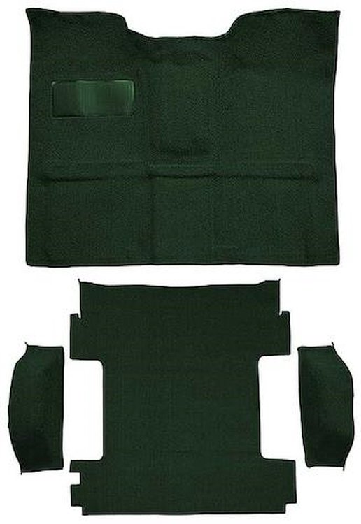 T1272913 1969-72 Blazer/Jimmy Except CST; 2-Door; Molded Carpet Kit; Loop; Standard Backing; Floor Shift; 4-Speed; High Hump; 4W