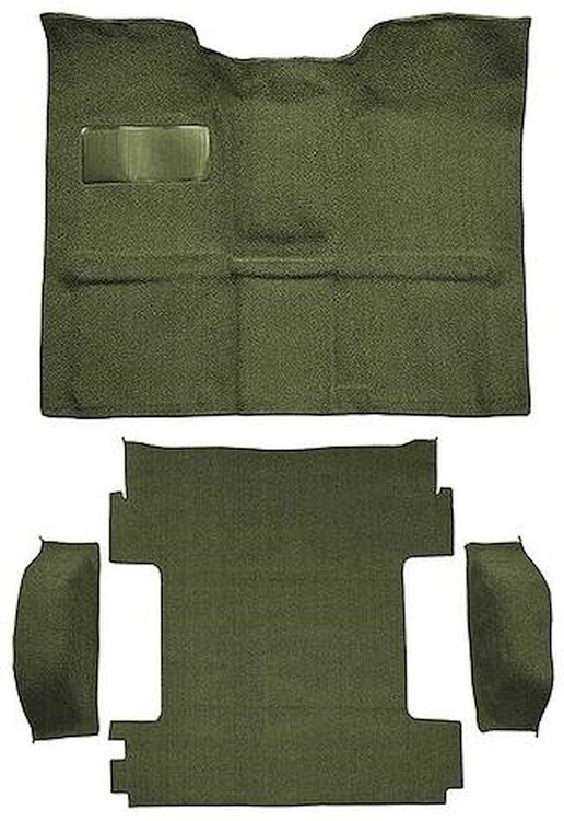 T1272914 1969-72 Blazer/Jimmy Except CST; 2-Door; Molded Carpet Kit; Loop; Standard Backing; Floor Shift; 4-Speed; High Hump; 4W