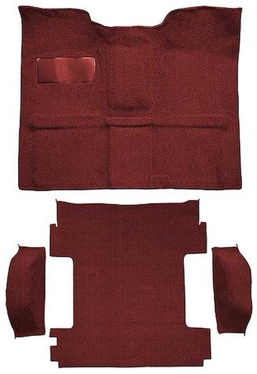 T1272915 1969-72 Blazer/Jimmy Except CST; 2-Door; Molded Carpet Kit; Loop; Standard Backing; Floor Shift; 4-Speed; High Hump; 4W