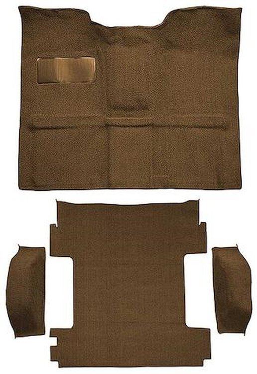 T1272918 1969-72 Blazer/Jimmy Except CST; 2-Door; Molded Carpet Kit; Loop; Standard Backing; Floor Shift; 4-Speed; High Hump; 4W